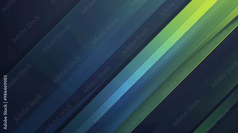 Obraz premium Abstract Green and Blue Diagonal Lines Background
