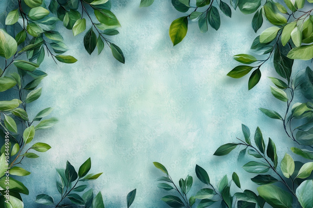 Creative backdrop showcasing lush foliage and artistic patterns Creative backdrop showcasing lush foliage and artistic patterns