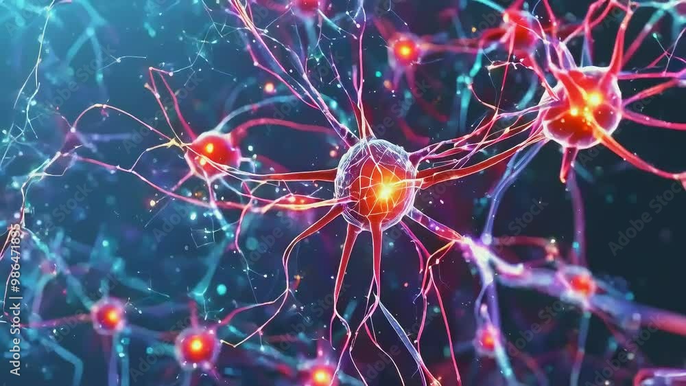 Deep learning model training, with neurons and connections visualized Deep learning model training, with neurons and connections visualized