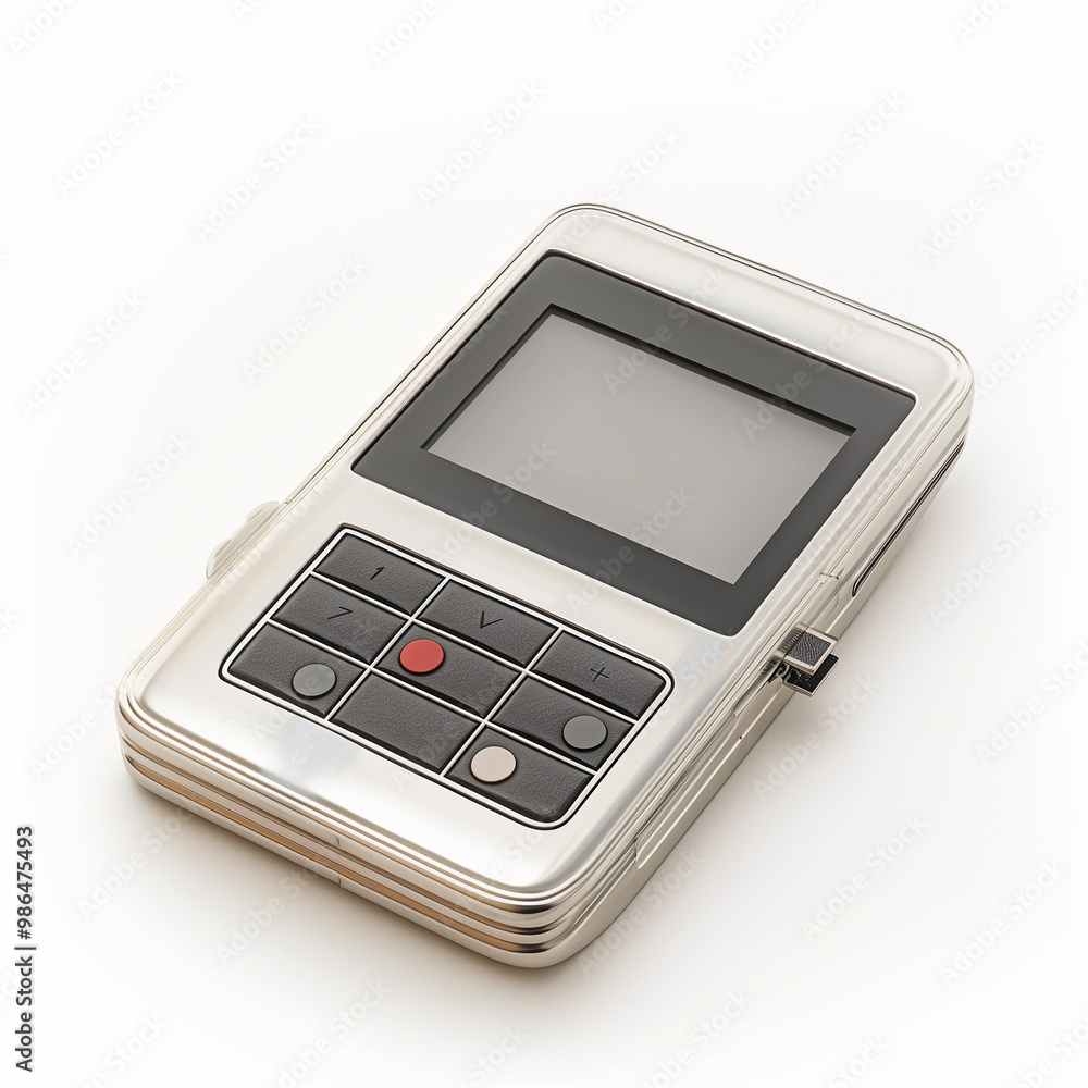 Pager, a communication device, isolated against a black backdrop. Pager, a communication device, isolated against a black backdrop.
