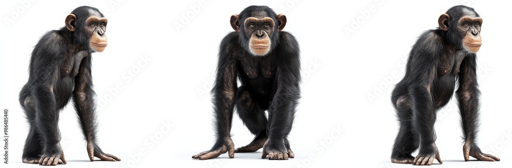 monkey isolated on white background monkey isolated on white background