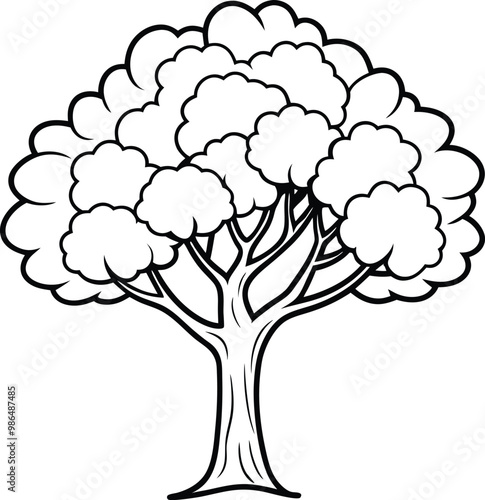 tree silhouette vector