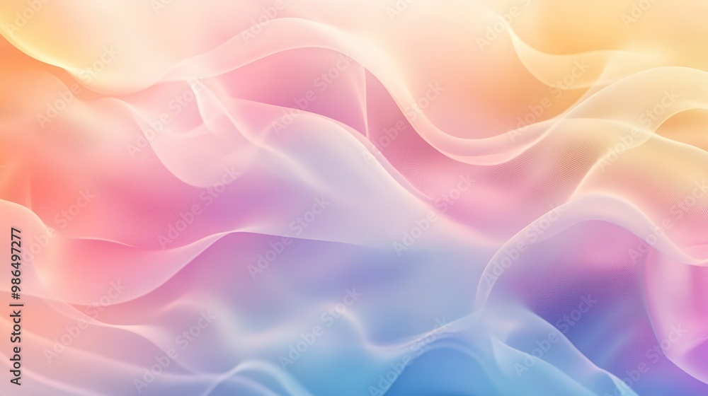 Obraz premium Gradient mesh background blending vibrant hues in a seamless design