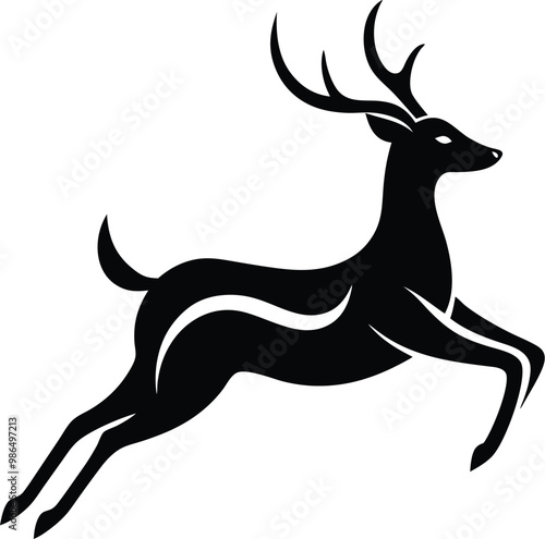 deer silhouette vector