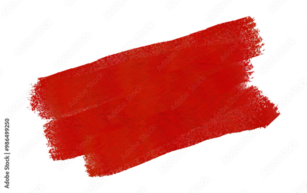 Brush stroke with a textured surface on a transparent background Brush stroke with a textured surface on a transparent background