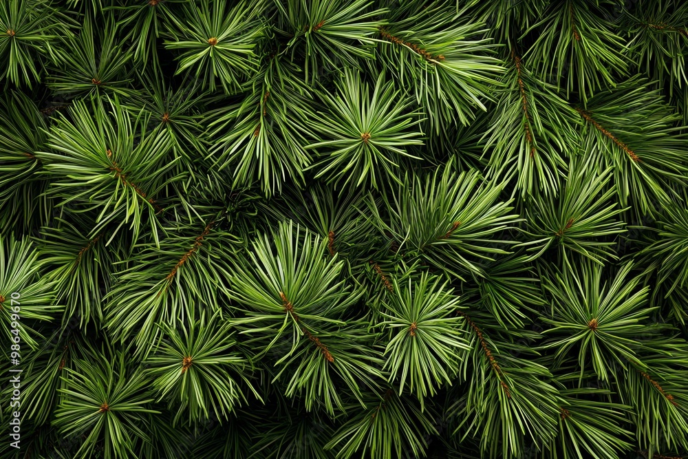 Close-up of Lush Green Pine Tree Branches Close-up of Lush Green Pine Tree Branches