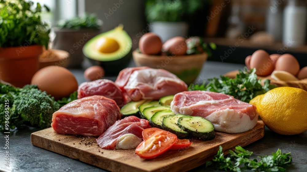 diet food concept, isolated Food background. Ai generated image