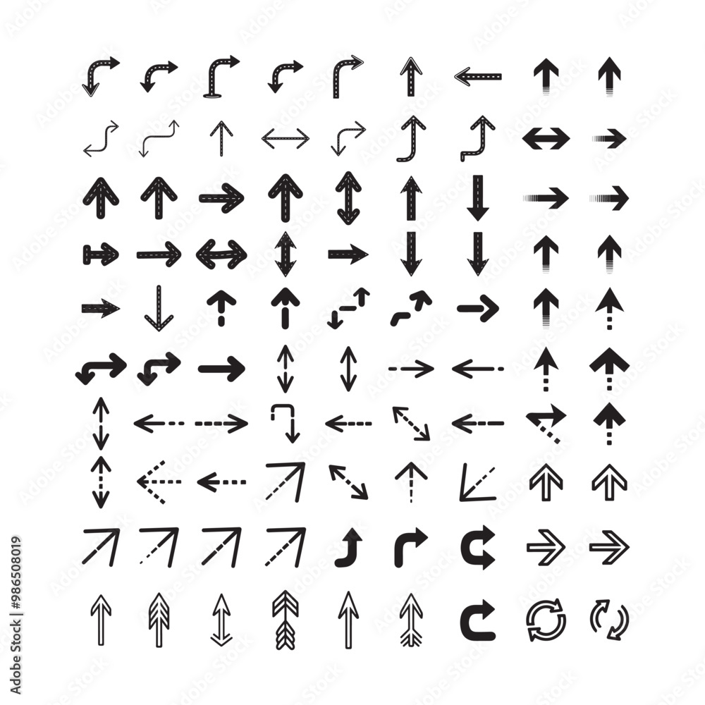 Collection of arrow with white background Collection of arrow with white background