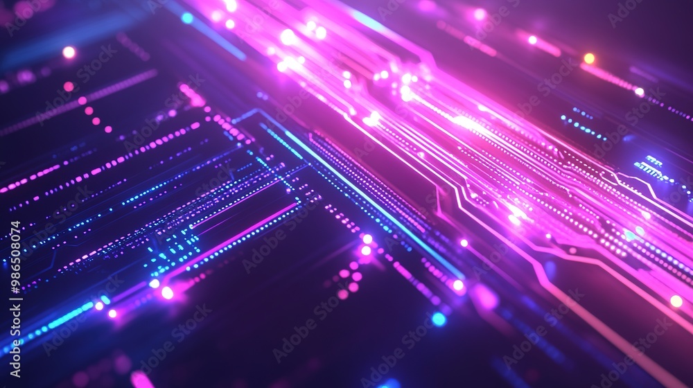 Futuristic digital background with bright neon lights and sleek tech design Futuristic digital background with bright neon lights and sleek tech design