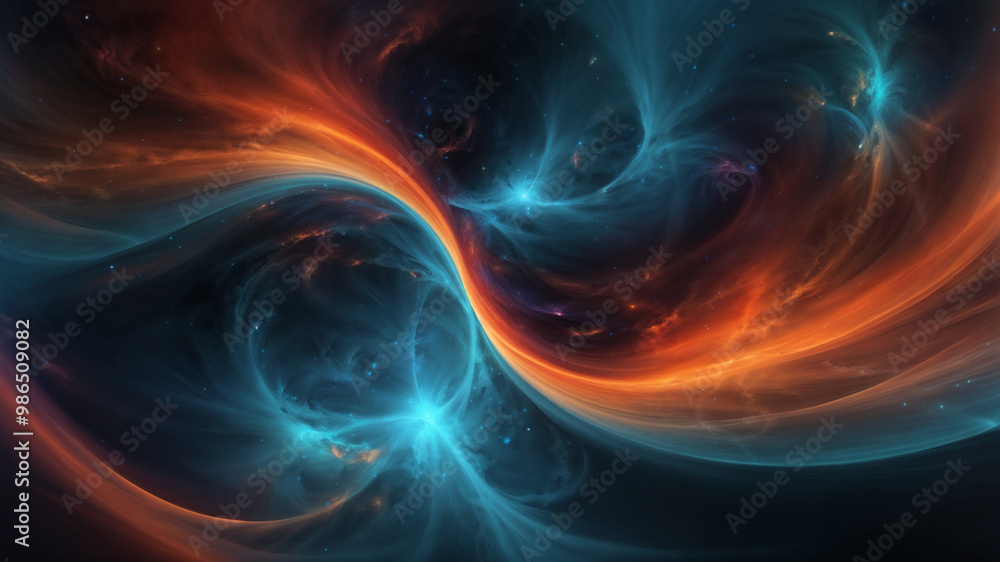 Stunning Cosmic Swirl Art: Ethereal Nebula in Vibrant Colors and Smooth Transitions Stunning Cosmic Swirl Art: Ethereal Nebula in Vibrant Colors and Smooth Transitions