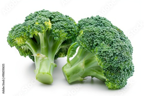 A fresh Broccoli isolated on white