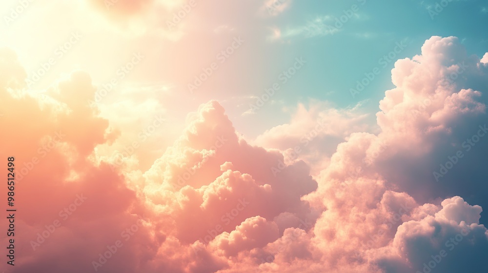 Elegant sky background featuring soft clouds and smooth light transitions Elegant sky background featuring soft clouds and smooth light transitions