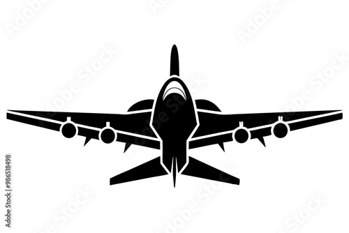 aircraft isolated on white