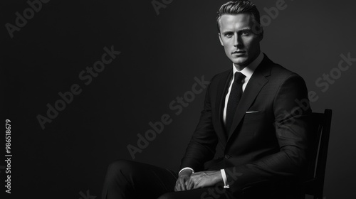 Sophisticated Man in a Suit