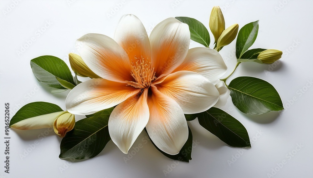 Fototapeta premium flower on white background