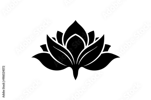 Beautiful Lotus Flower Vector Art Ideal for Meditation and Yoga Themes