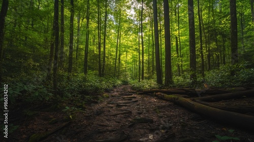 Breathtaking Landscape of Chattahoochee National Forest Captured with Nikon D850. A National Geographic Style Showcase of Nature's Splendor.