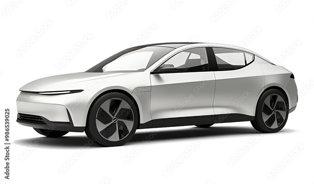Electric car in concept, EV car isolated Electric car in concept, EV car isolated