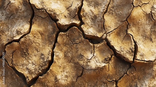 cracked dry earth