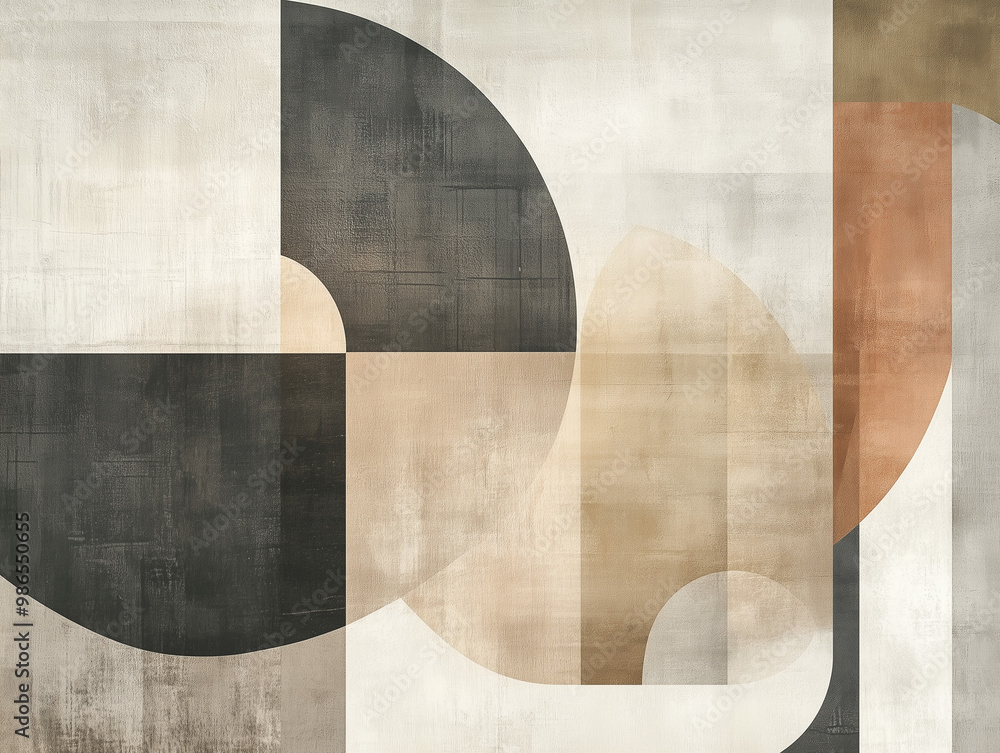 Subtle Elegance: Minimalist Abstract Shapes in a Muted Color Palette Subtle Elegance: Minimalist Abstract Shapes in a Muted Color Palette