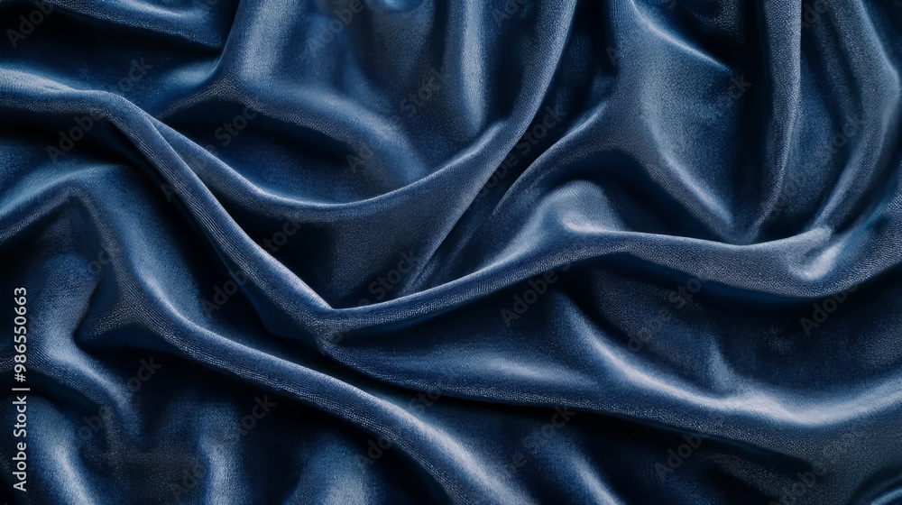 Fototapeta premium blue satin background