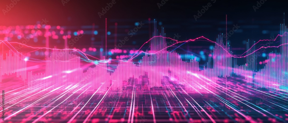 Abstract Financial Data Visualization Abstract Financial Data Visualization