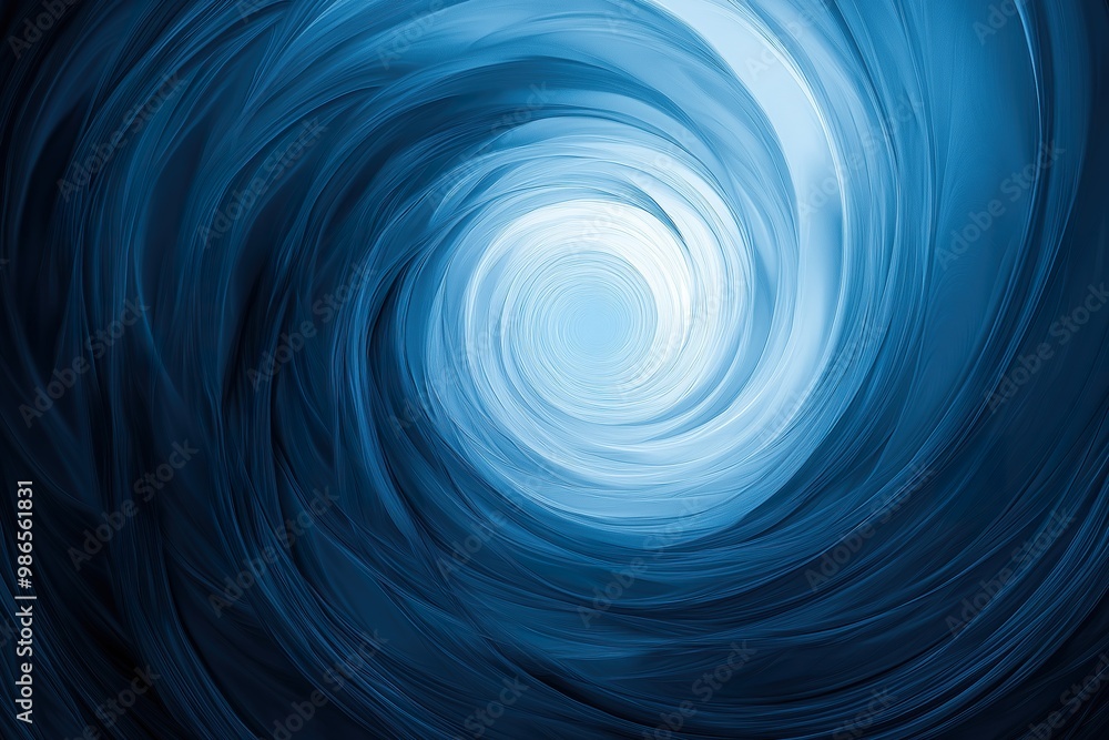 A mesmerizing radial gradient swirling from dark blue to light blue, creating an ethereal underwater atmosphere in a serene setting A mesmerizing radial gradient swirling from dark blue to light blue, creating an ethereal underwater atmosphere in a serene setting