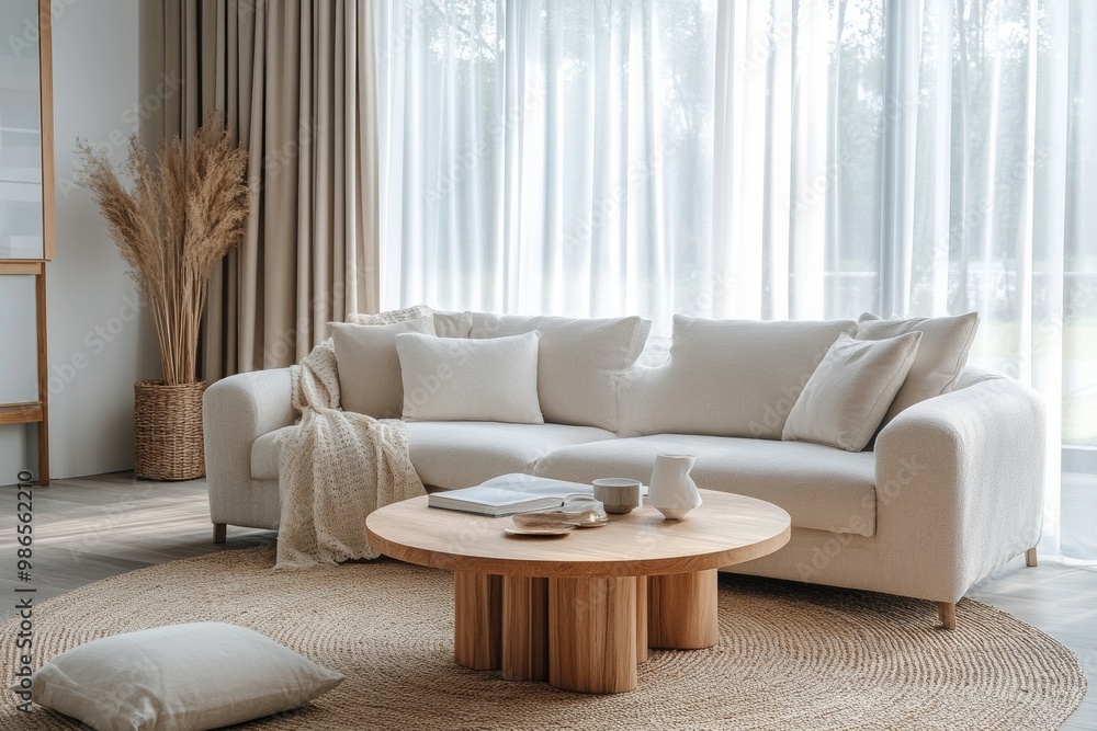 Interior design in modern style, AI generated Interior design in modern style, AI generated