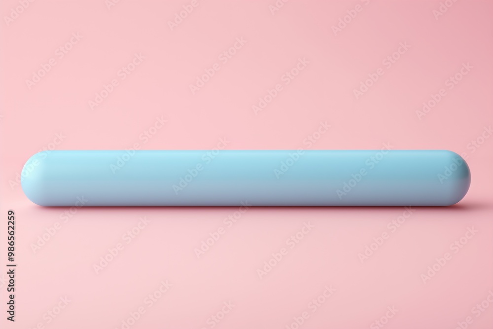 A light matte blue stick standing vertically on a pastel pink surface creating a soft, minimalistic indoor aesthetic A light matte blue stick standing vertically on a pastel pink surface creating a soft, minimalistic indoor aesthetic