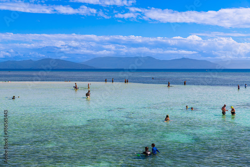 Obraz na płótnie Green Island in Queensland, Australia w salonie