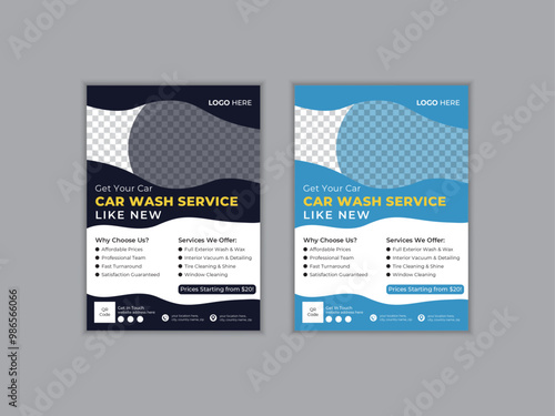 Car Wash Flyer Design Template Layout, Car Cleaning Service flyer, Banner, Washing flyer,  Automobile Rollup Stand design, automobile wash service leaflet design, Car Wash Business Promotion Poster