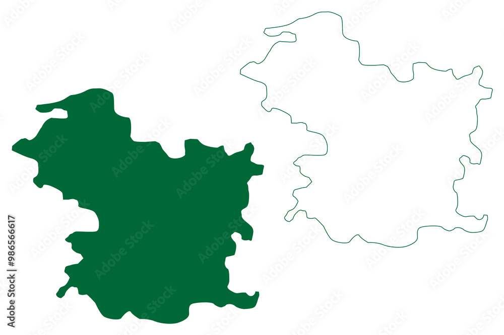 Narayanpur district (Chhattisgarh State, Bastar division, Republic of India) map vector illustration, scribble sketch Narayanpur map Narayanpur district (Chhattisgarh State, Bastar division, Republic of India) map vector illustration, scribble sketch Narayanpur map