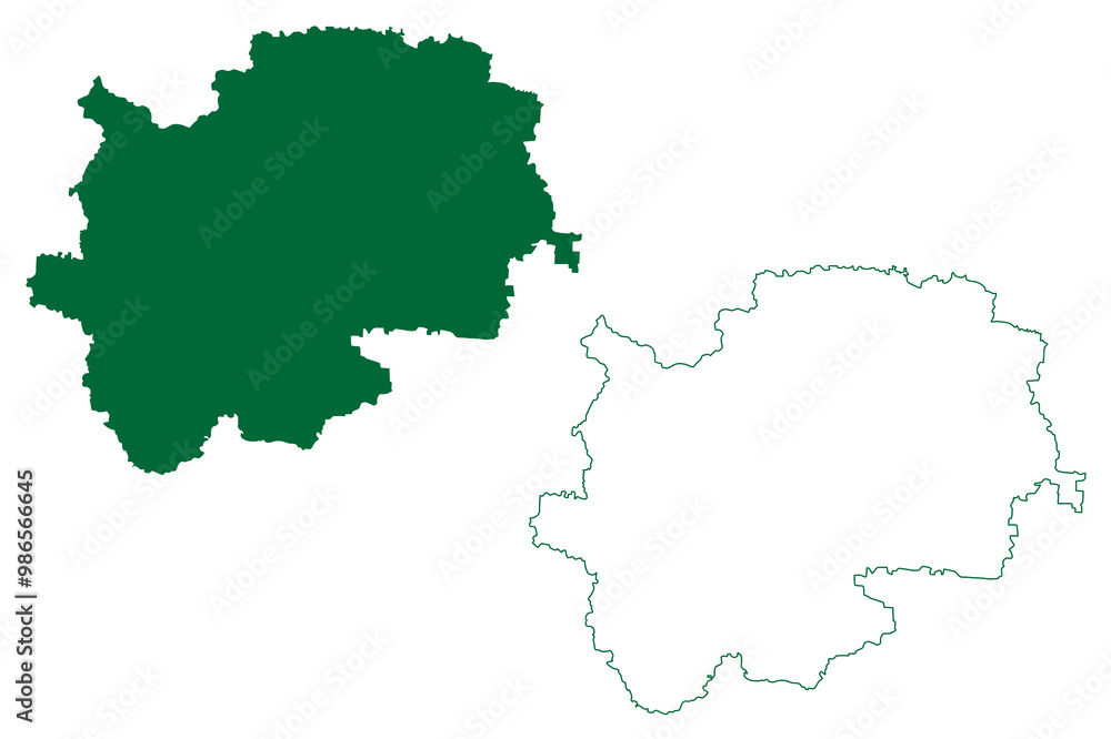 Nashik district (Maharashtra State, Nashik Division, Republic of India) map vector illustration, scribble sketch Nasik map Nashik district (Maharashtra State, Nashik Division, Republic of India) map vector illustration, scribble sketch Nasik map