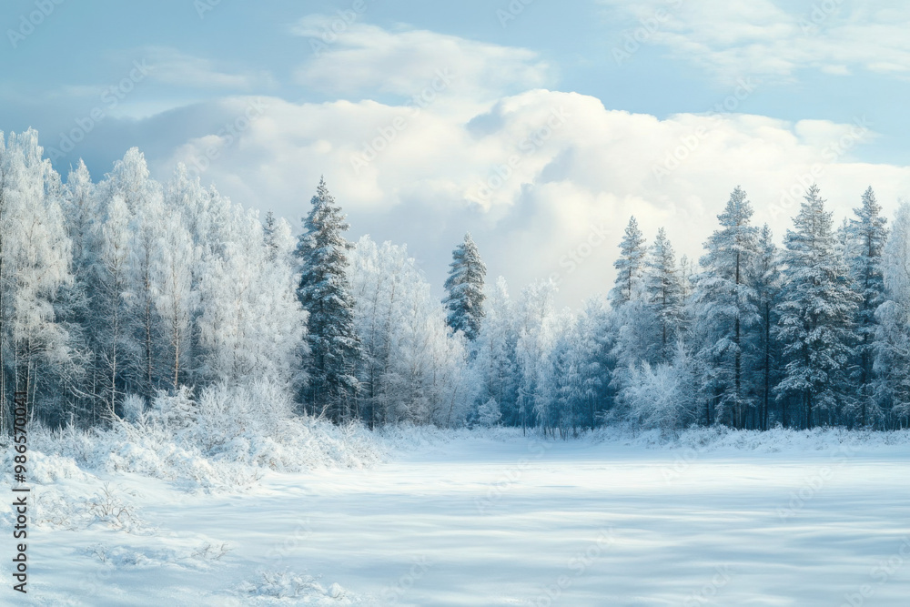 Snowy countryside and forest in winter Rovaniemi
Snowy countryside and forest in winter Rovaniemi