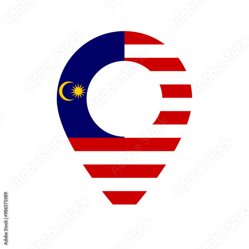 Malaysia flag location icon