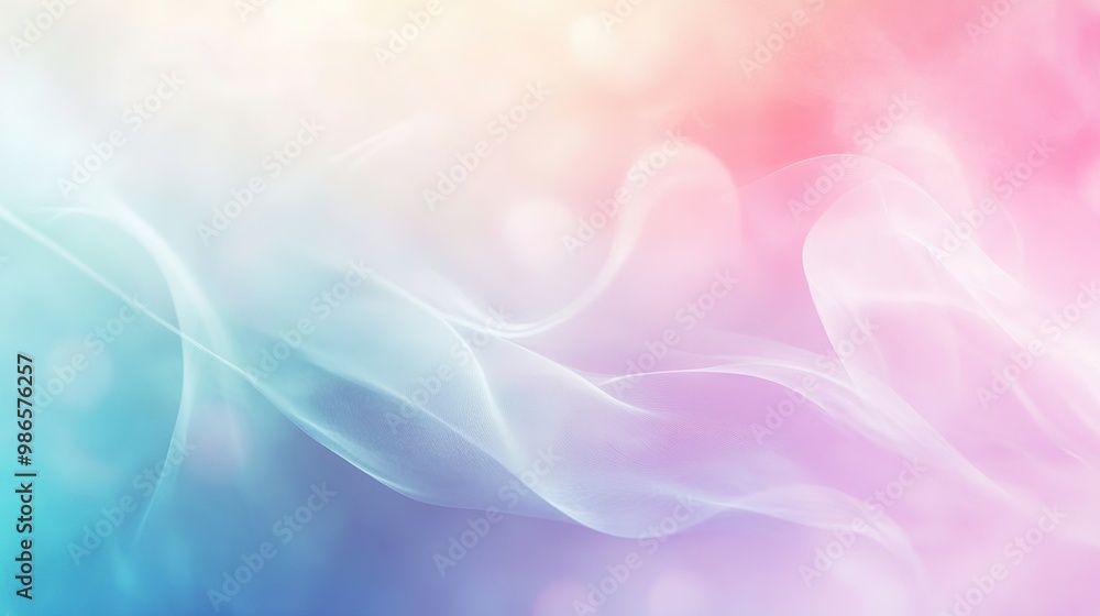 Fototapeta premium Light pastel background with a smooth blend of soothing colors