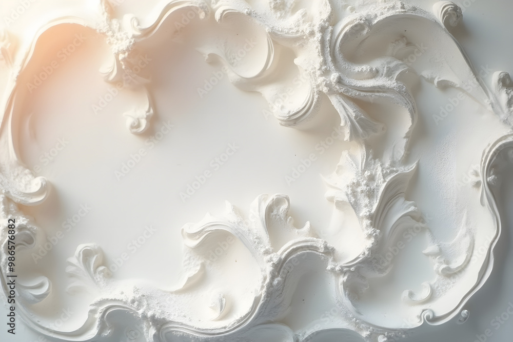 white plaster background, natural motif white plaster background, natural motif
