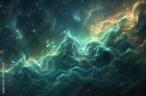 Plasma Nebula: Swirling Clouds of Electrified Pastels