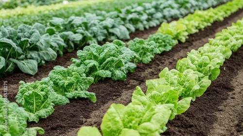 Diverse crops growing in polyculture, promoting soil biodiversity photo