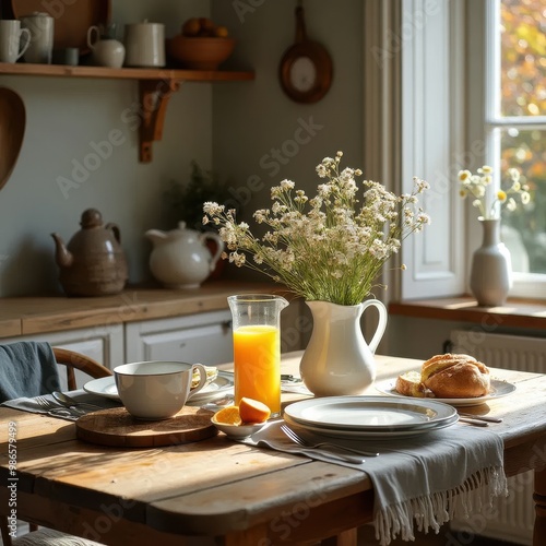 breakfast on the table