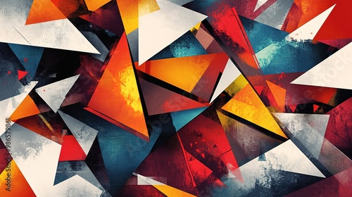 Abstract geometric pattern background with sharp shapes and angles
