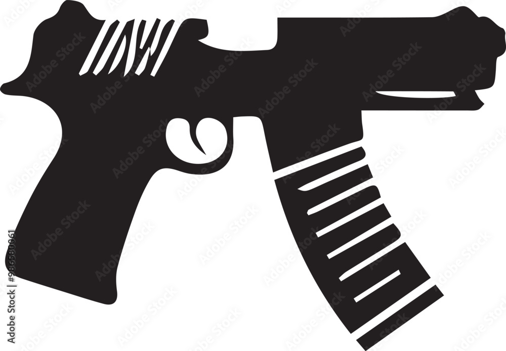 Weapons silhouette vector EPS Weapons silhouette vector EPS