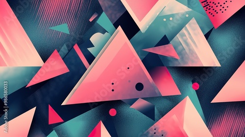 Abstract geometric pattern background with sharp shapes and angles
