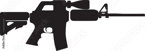 Weapons silhouette vector EPS