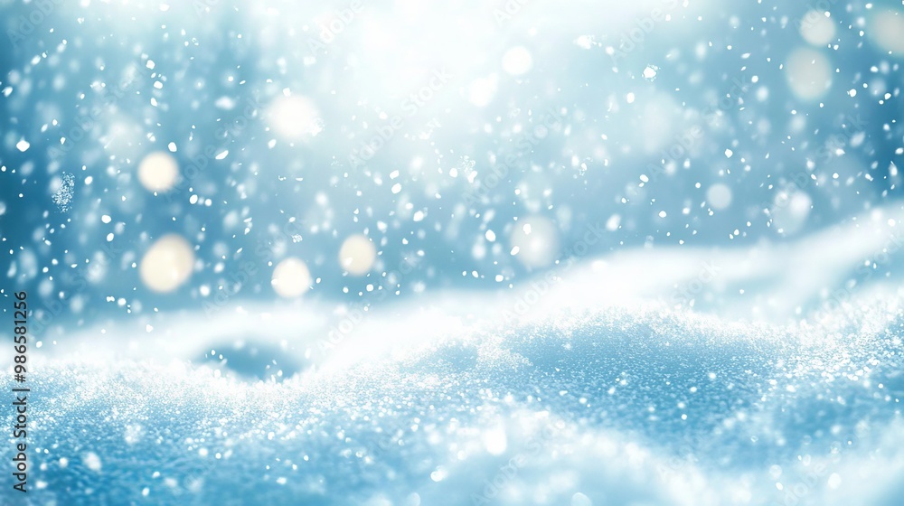 Admire the beauty of a snowy winter scene. Snow gently falls from the sky against a light blue backdrop, creating a mesmerizing wonderland. Admire the beauty of a snowy winter scene. Snow gently falls from the sky against a light blue backdrop, creating a mesmerizing wonderland.