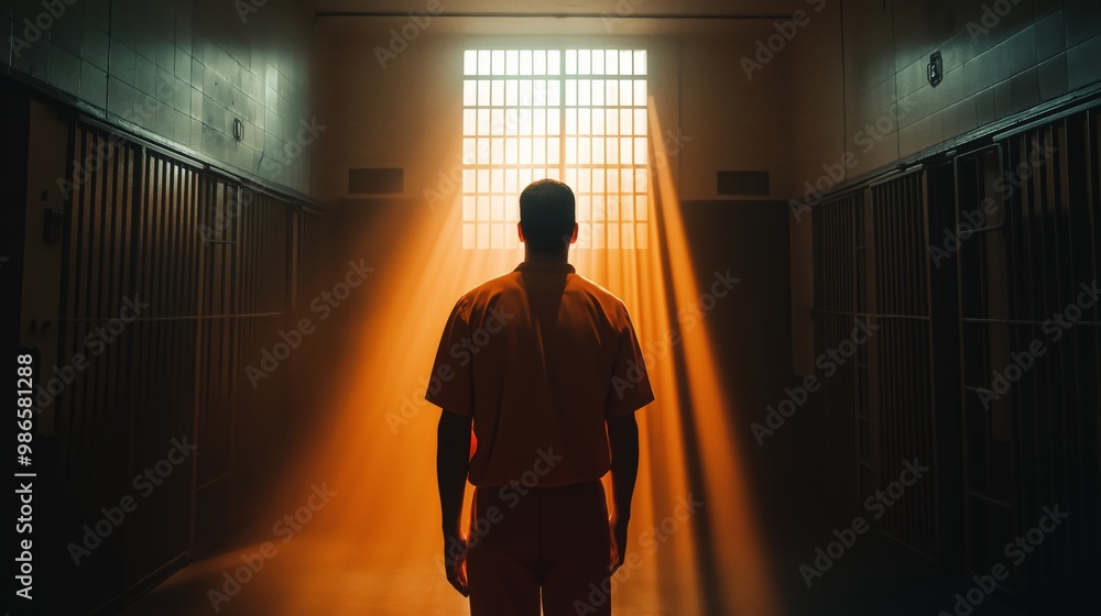 dangerous prisoners, orange uniform, asylum, cinematic, dramatic lighting dangerous prisoners, orange uniform, asylum, cinematic, dramatic lighting