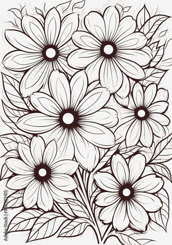 flower coloring book