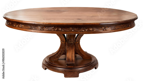 old wooden table isolated