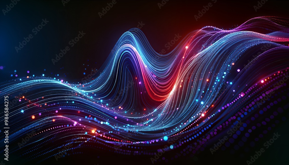 Abstract light waves, digital art, futuristic Concept Abstract light waves, digital art, futuristic Concept