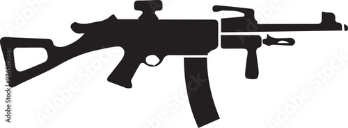 Weapons silhouette vector EPS
